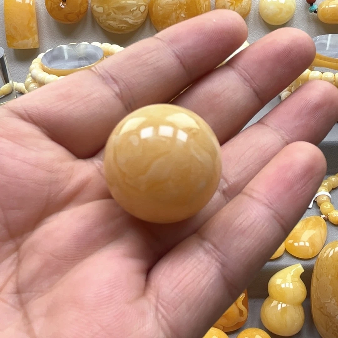 琥珀颈饰未镶嵌吊坠