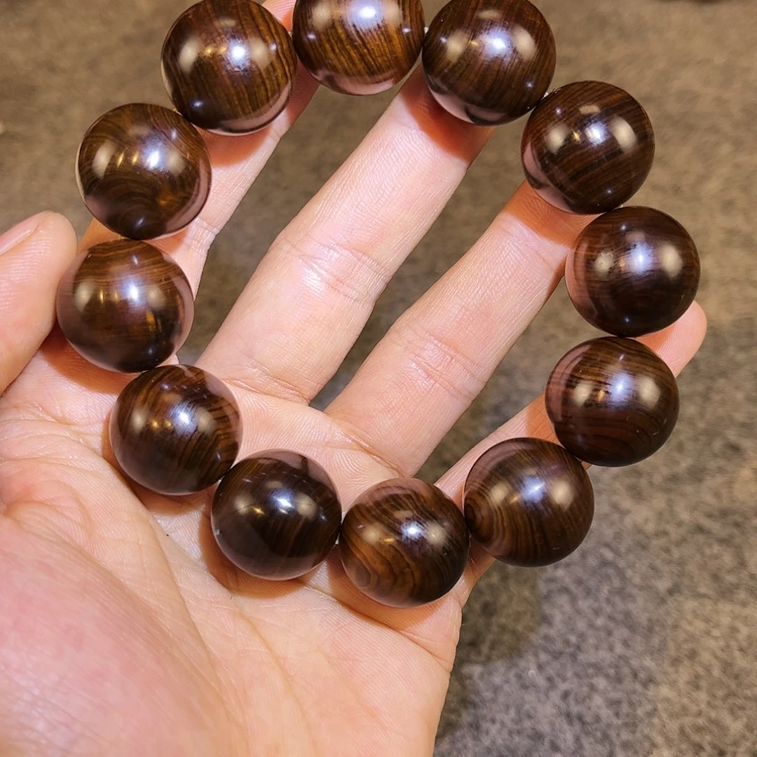 柏木（崖柏）五灵脂绿色手串2.0