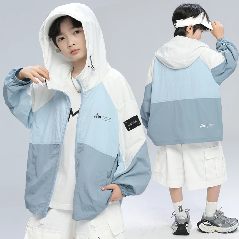 男童夏季防晒衣2025新款中大童男孩夏款轻薄上衣潮【B5049