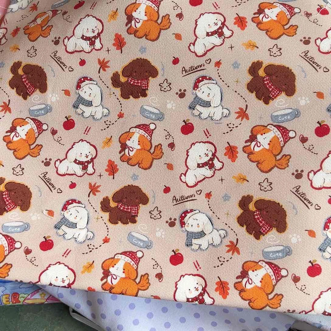 0.5米价纯棉提花帆布1.1米宽果子布艺块