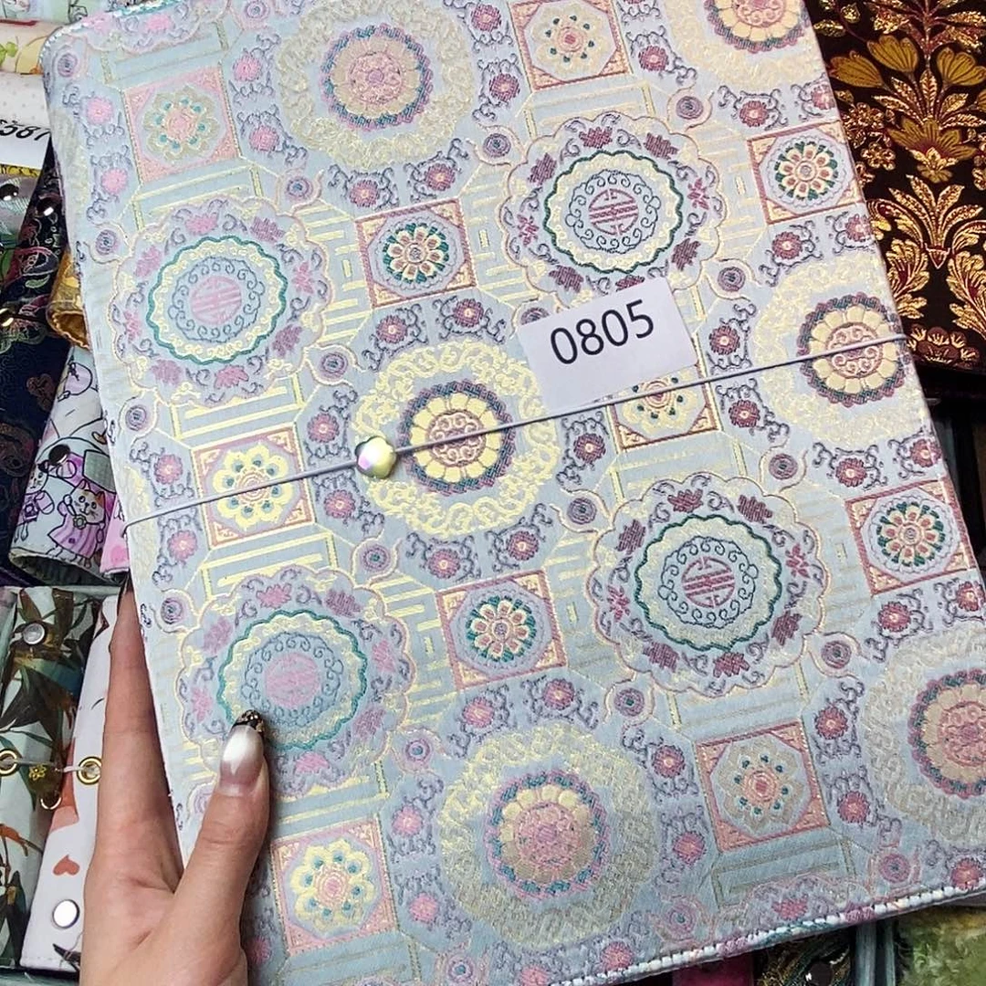 织绣A4活页带收纳册0805