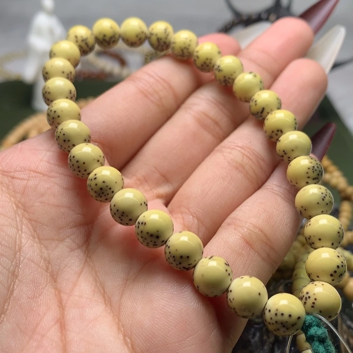 手串星月菩提A6、大留白圆珠顺色