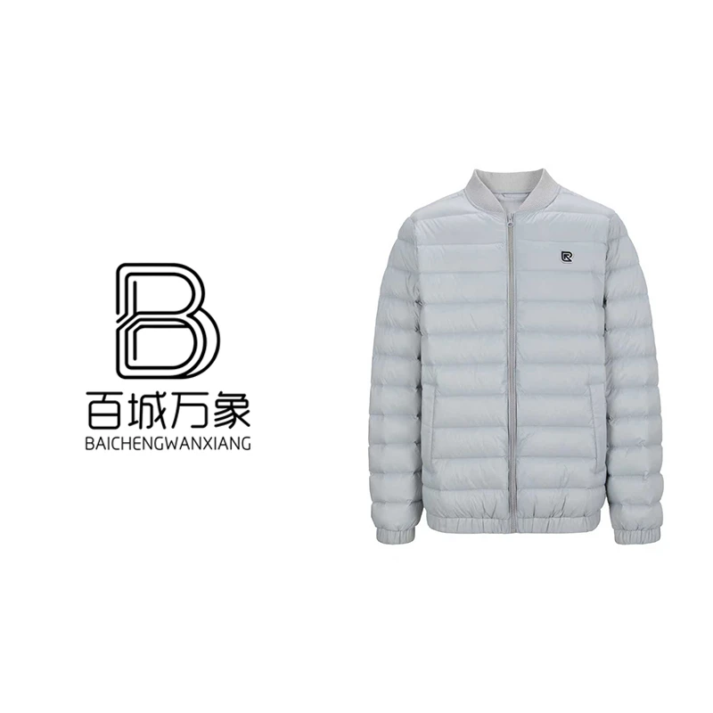 【百城万象】情侣装棒球领短款轻薄羽绒服-R041Y5008