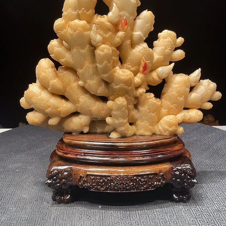 白***风寿山石寿山石雕刻艺术品