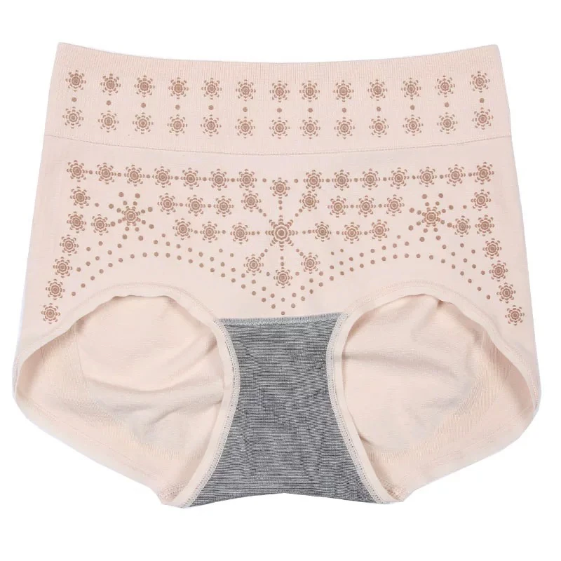 【岳姐姐专属】新款女士纯色爱巢裤高腰收腹提臀石墨烯内裤1055