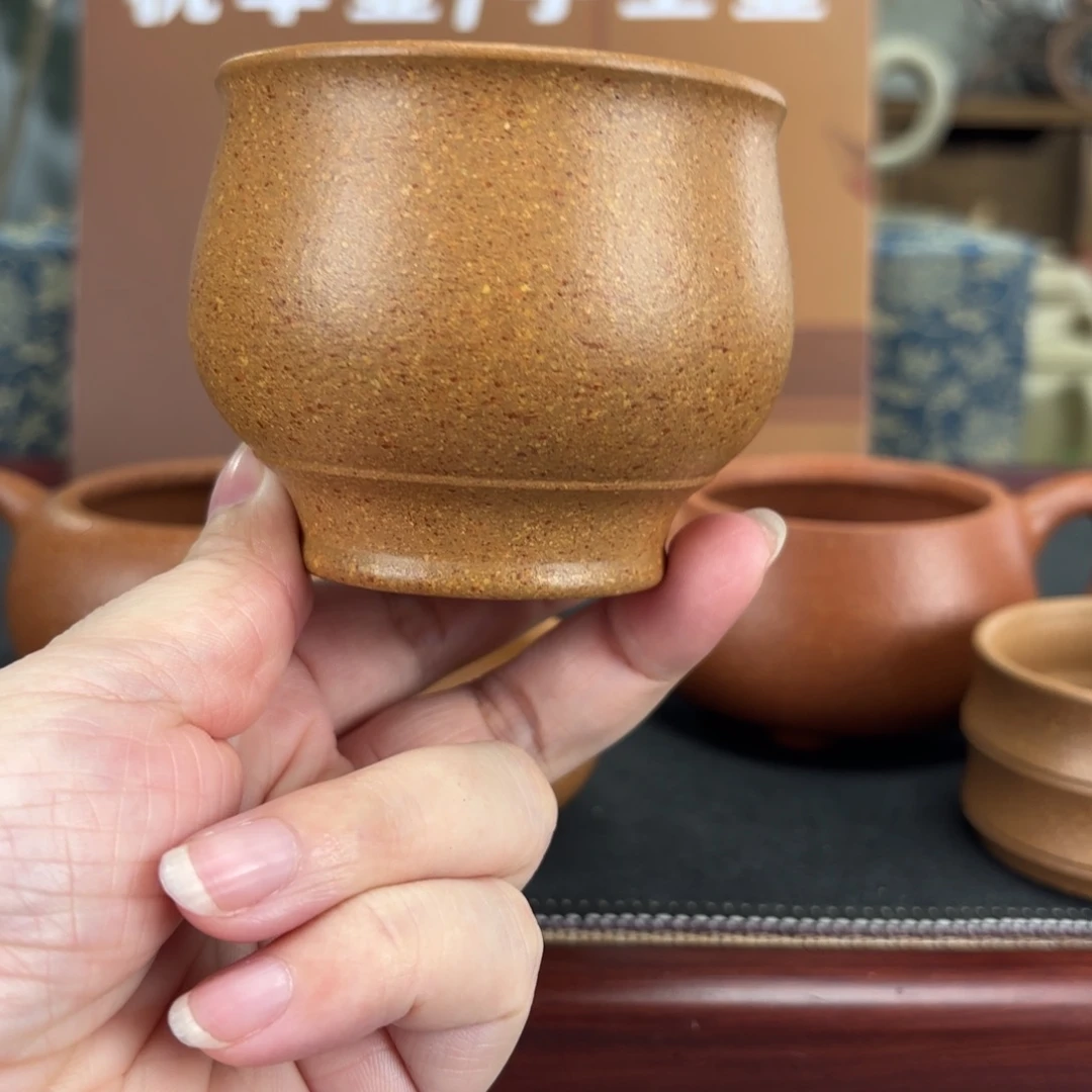 茶壶紫砂梨皮黄段主人杯