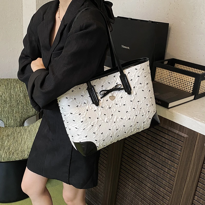 韩版ins托特包休闲小众大容量包包通勤6655