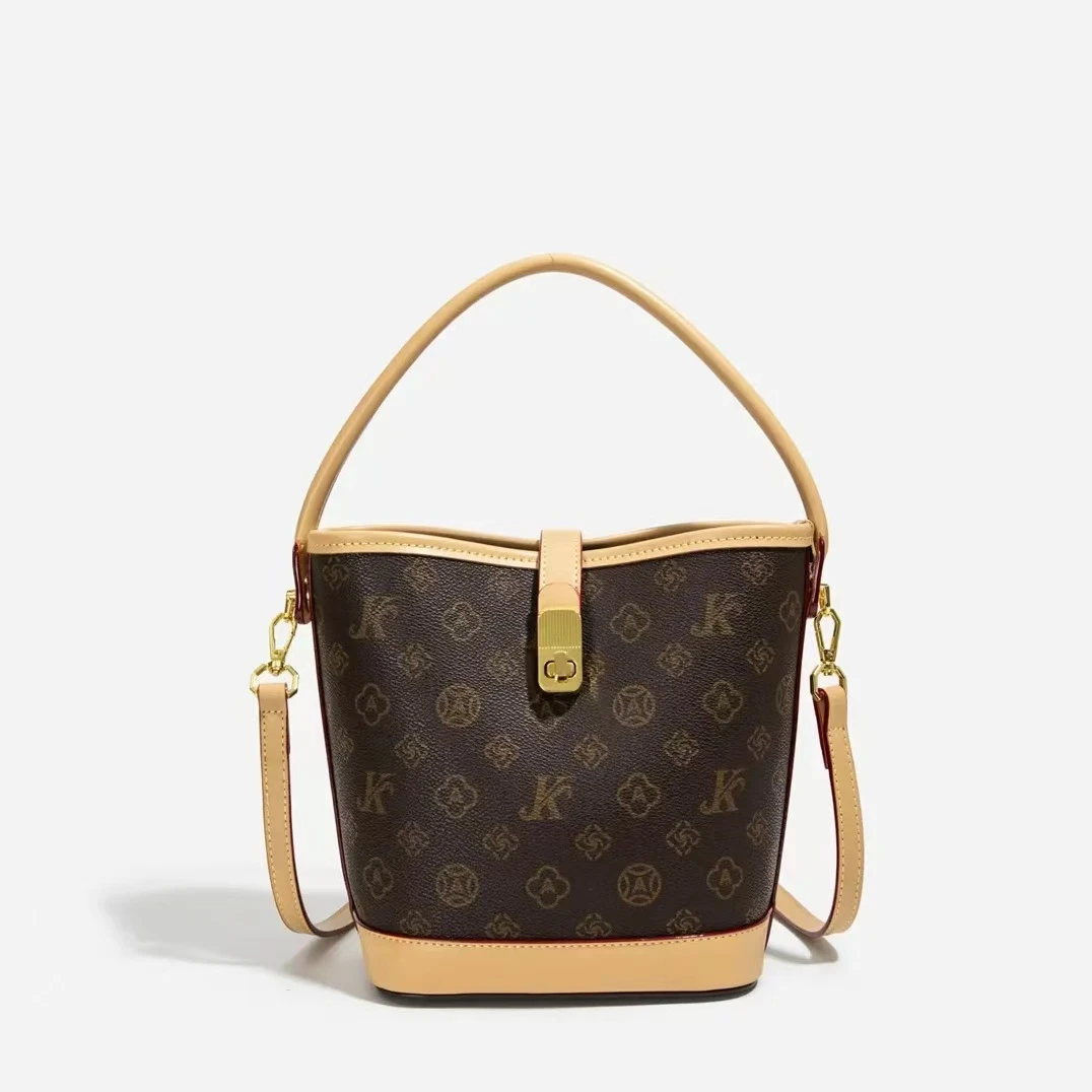 MONICAKIKI/莫妮卡奇奇时尚经典水桶百搭手提包包女款女士轻奢