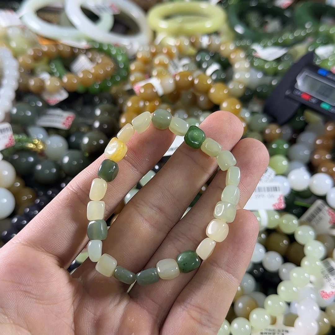 和田玉未镶嵌手链309