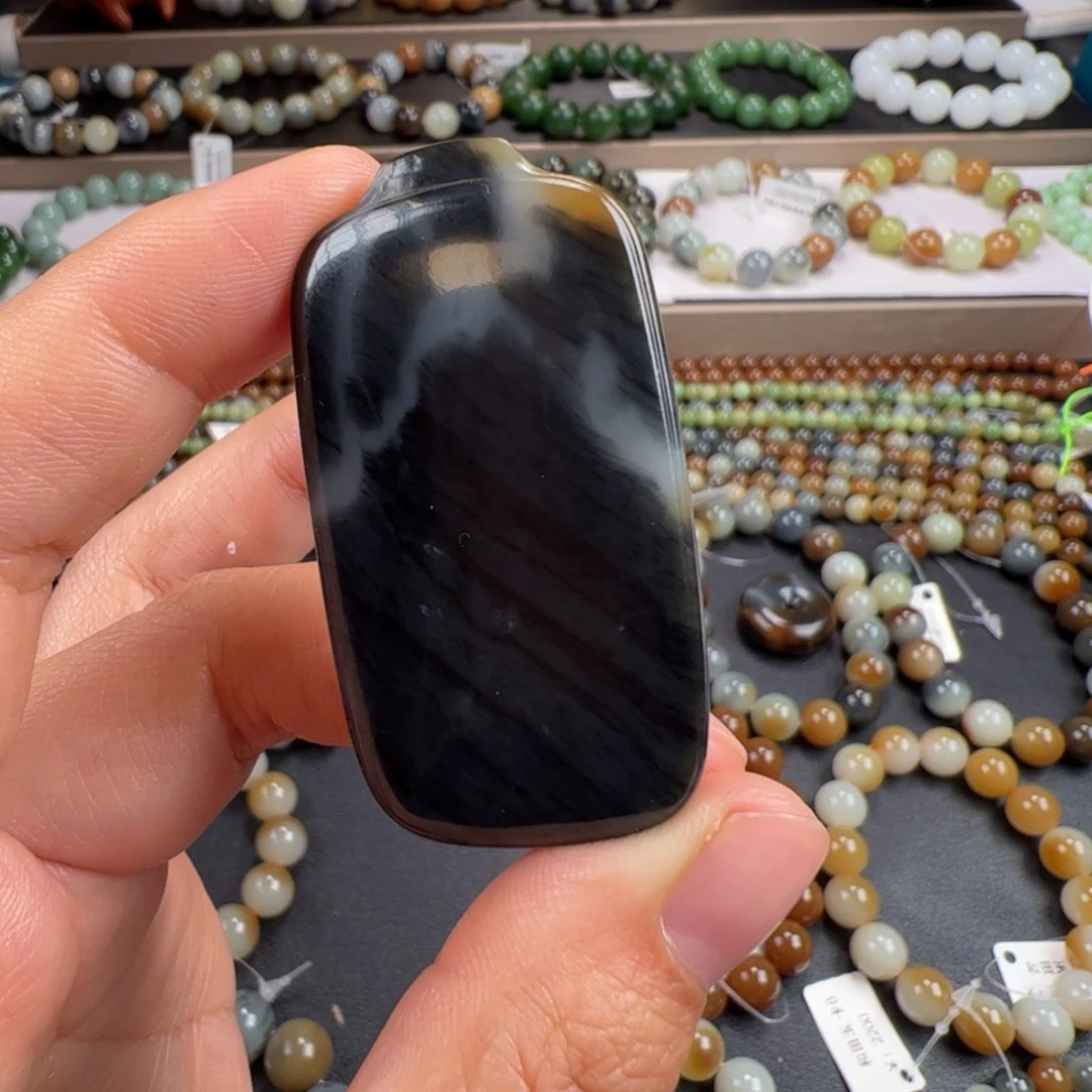 和田玉手链未镶嵌孤品大漏