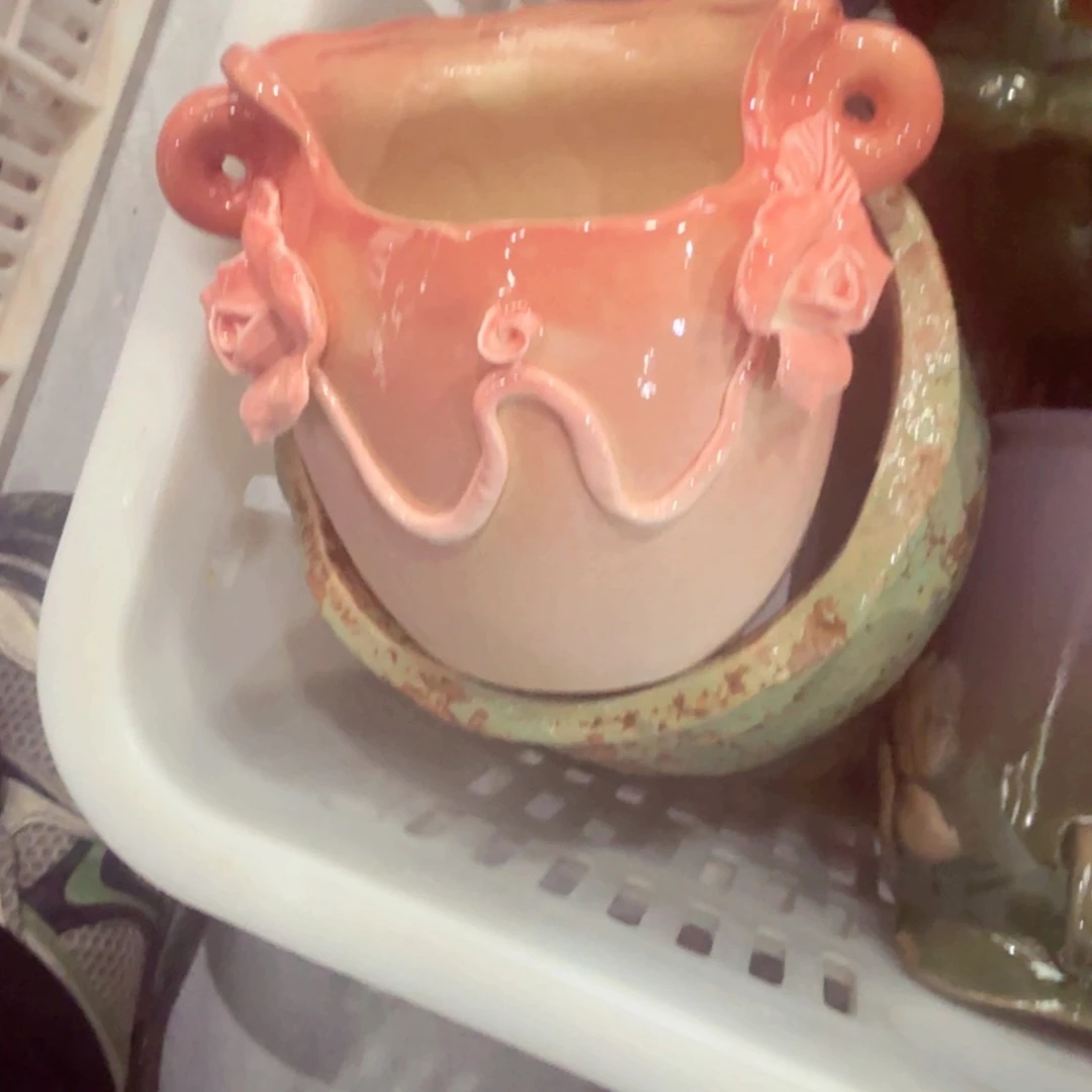 紫砂花盆瑕疵瑕疵