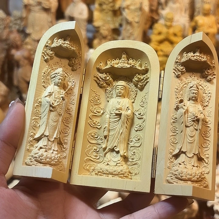 黄杨木黄杨木瑕疵三圣