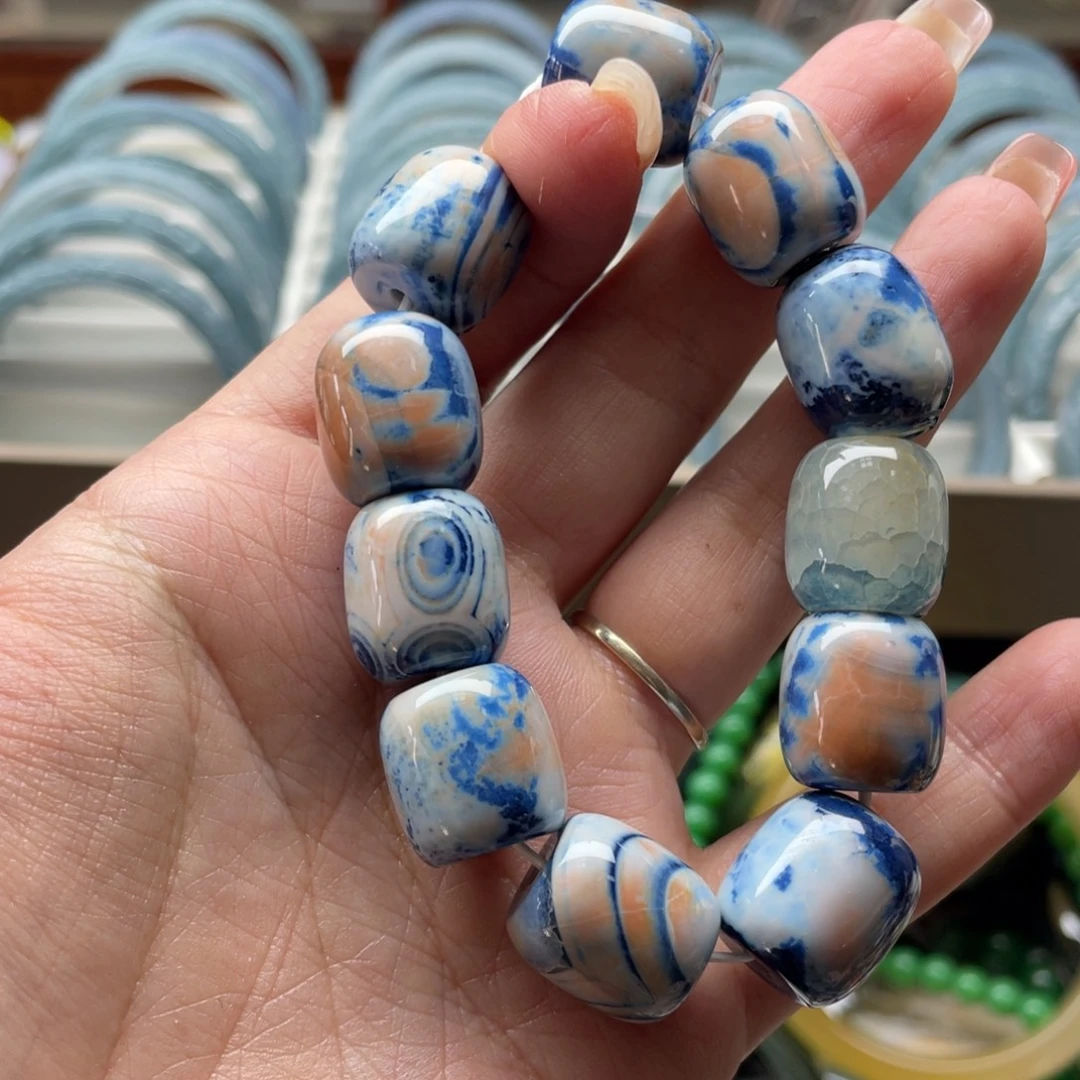 玛瑙/玉髓未镶嵌手链