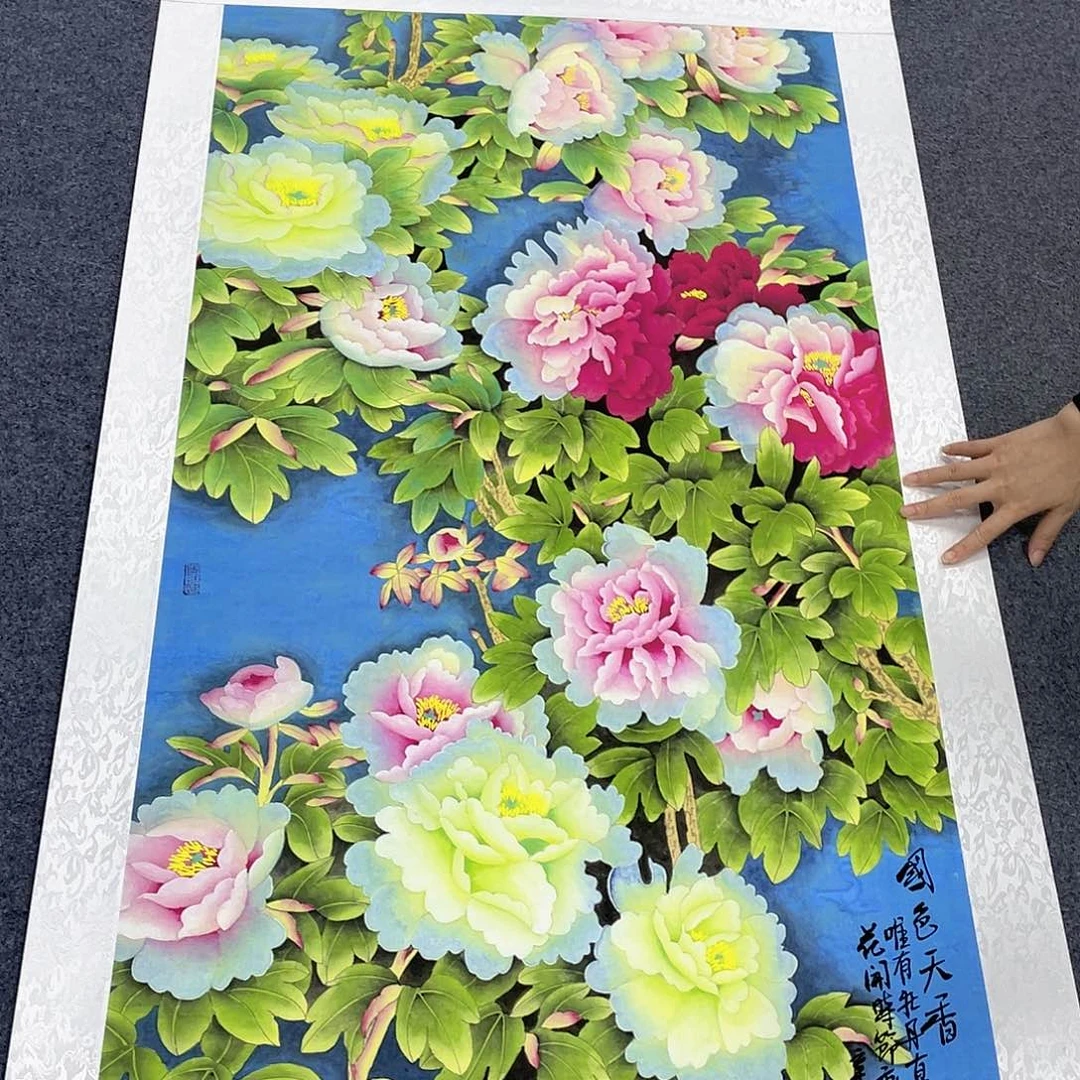 国画作品小姐姐放漏…