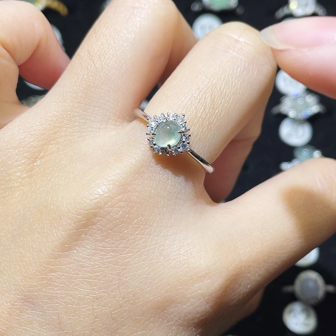 翡翠未镶嵌戒指戒指