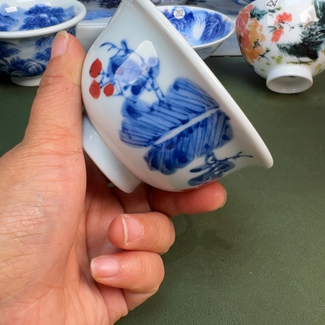 陶景德镇纯手绘茶具圆圆207