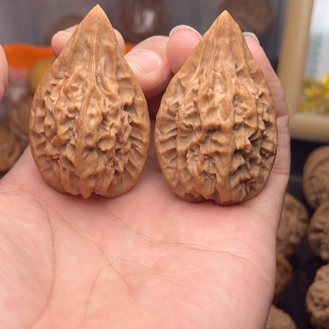 文玩核桃把件35红缨枪