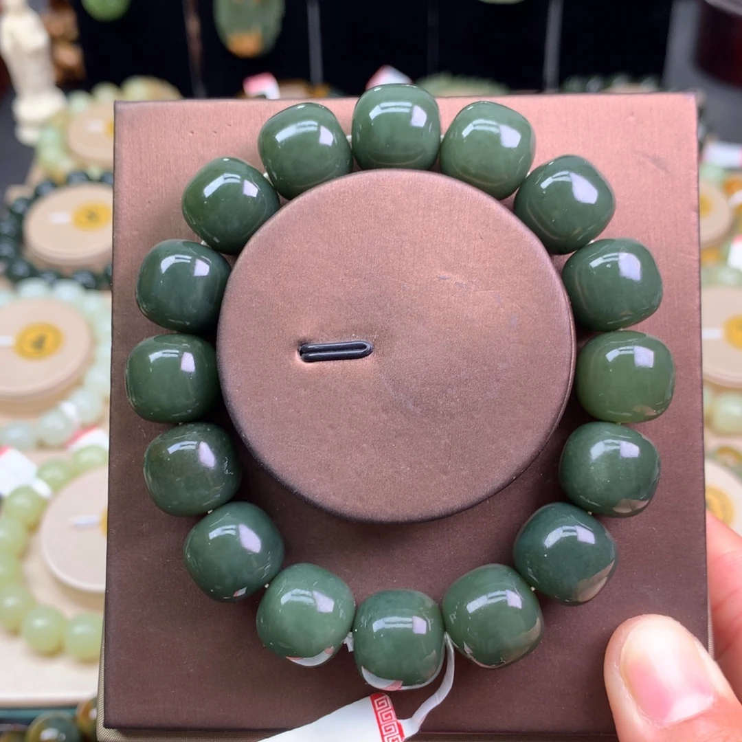 和田玉未镶嵌手链