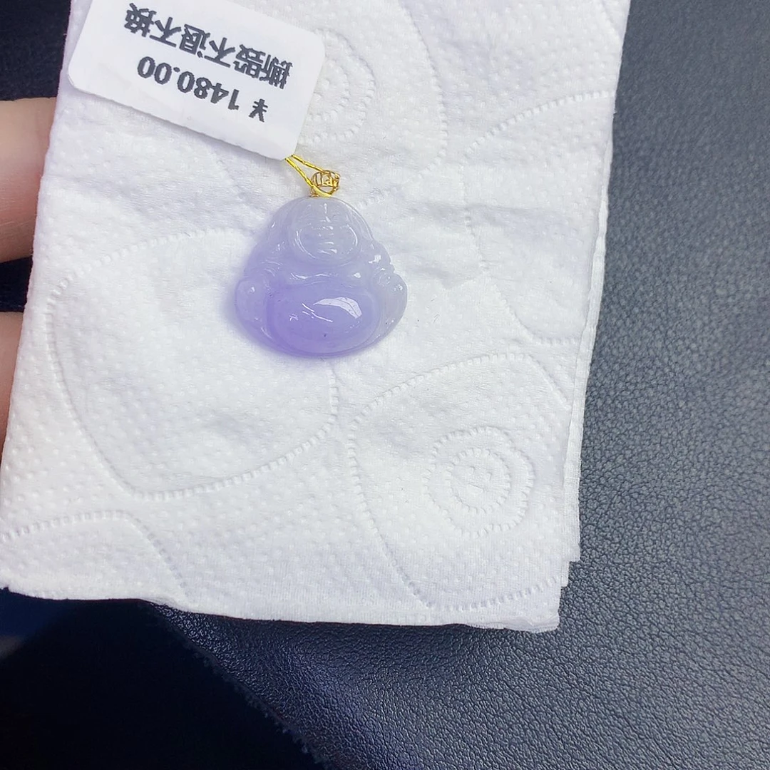 翡翠18K金镶嵌颈饰0000000000