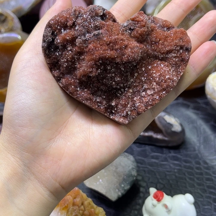 未镶嵌水晶发饰流沙爱心