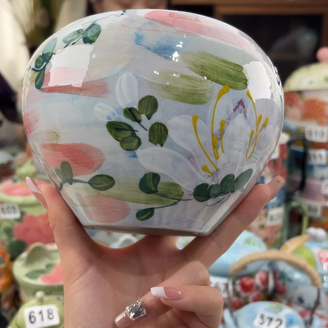 瓷片景德镇手绘高温釉下彩陶瓷茶具