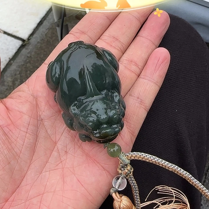 和田玉未镶嵌颈饰新疆且末蓝
