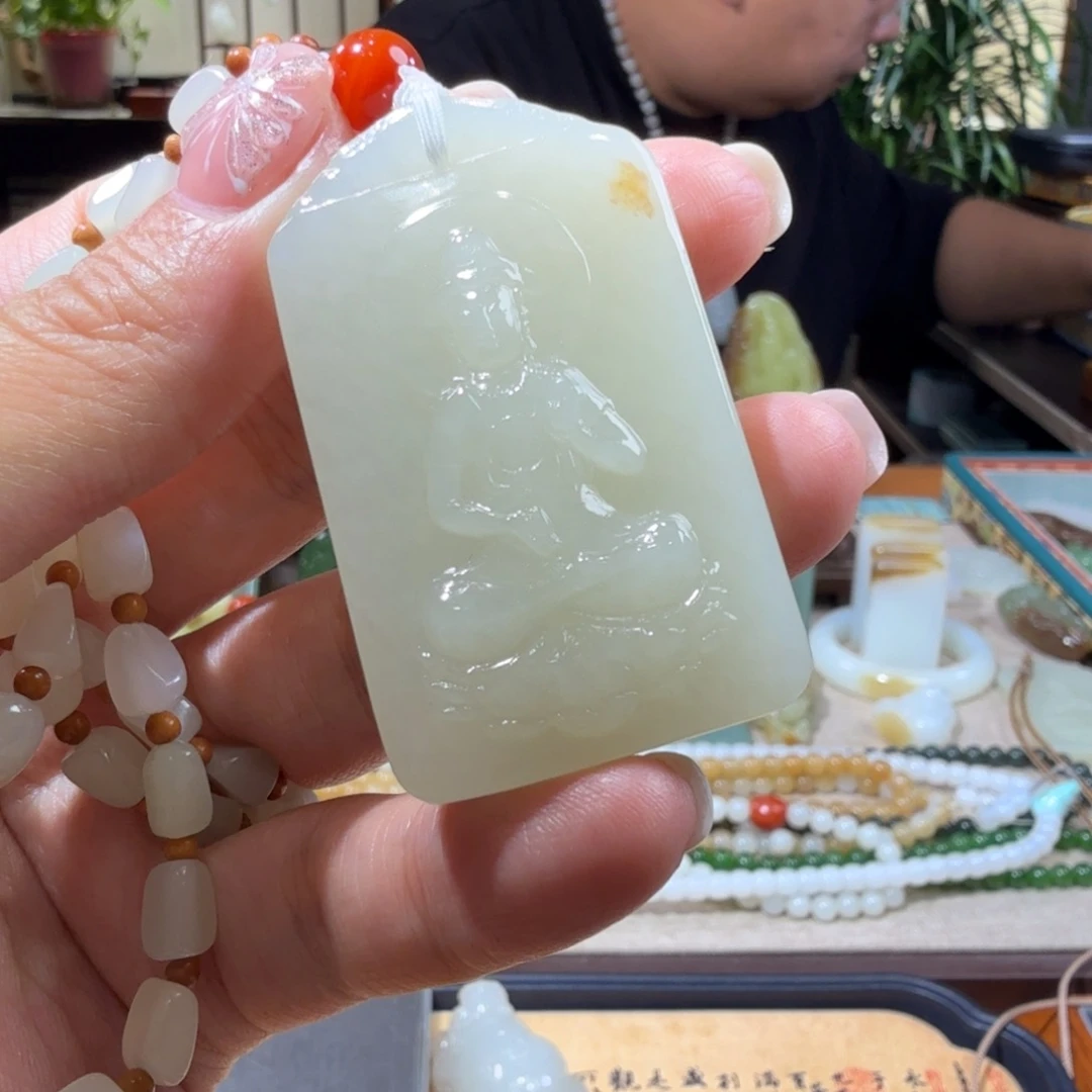 和田玉挂件未镶嵌z*