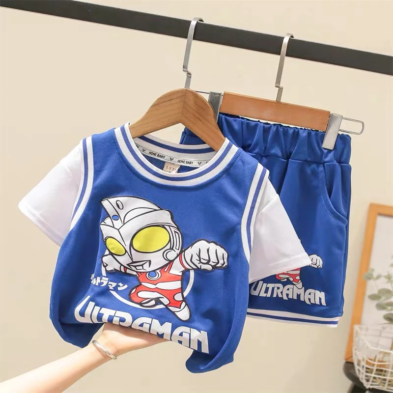 菲恬家-奥特曼男童套装两件套