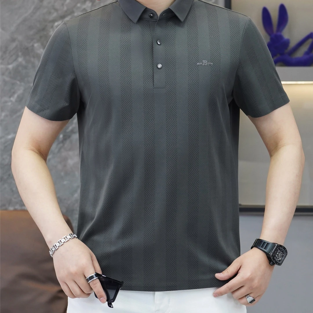 【polo衫商务休闲过货链接】夏季2025男士polo衫舒适商务休闲翻领