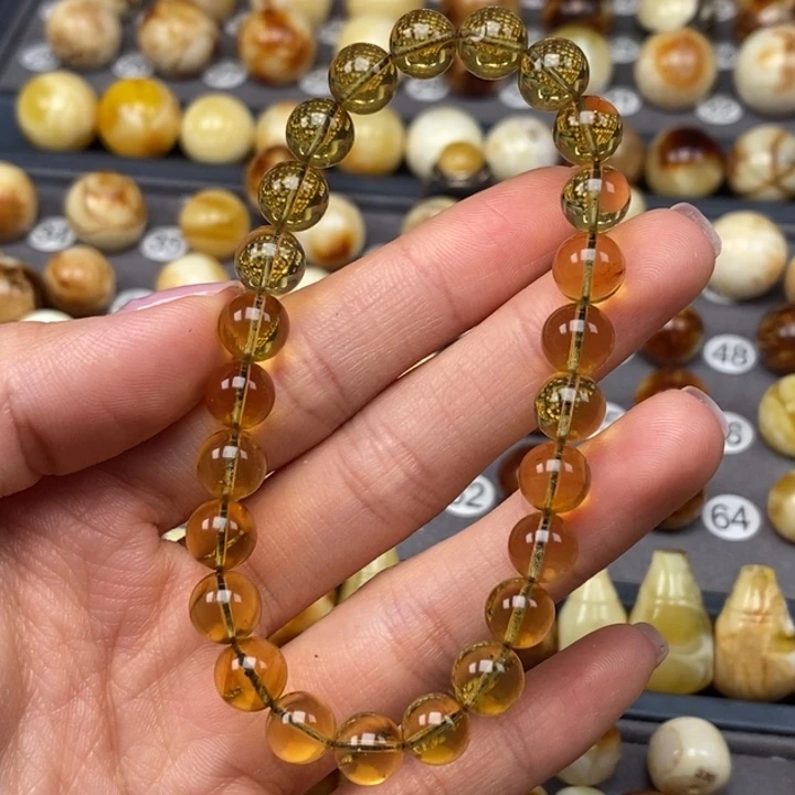 未镶嵌蜜蜡珠宝奇石栀**暖