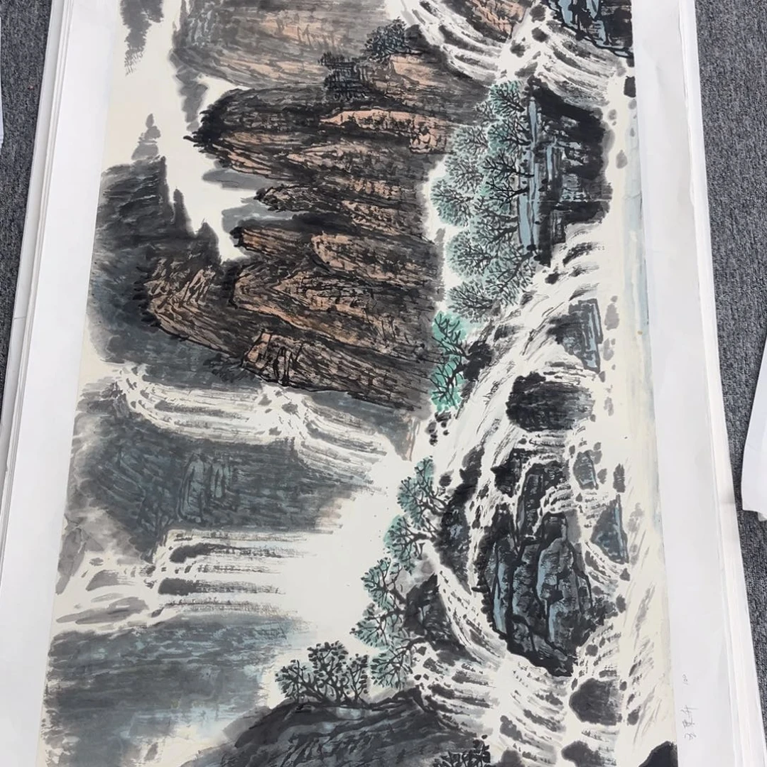 国画绘画作品多次参加全国