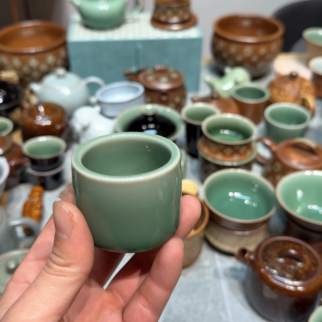 小金茶具青瓷茶器