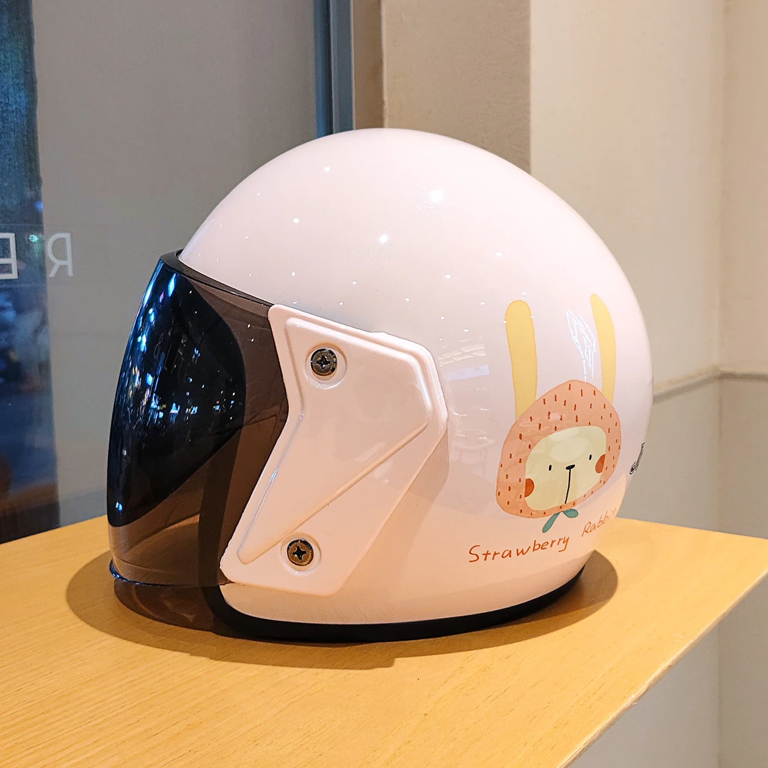 3c认证冬季电动车头盔可爱新国标电瓶车安全帽装备防风女款半盔