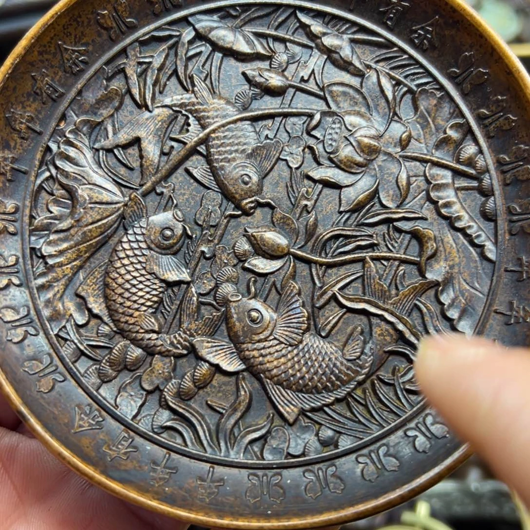 铜摆件欢迎欢迎你