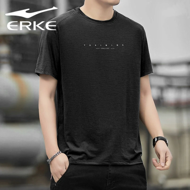 鸿星尔克短袖男2024夏季新款速干冰丝运动上衣夏装t恤51224202007