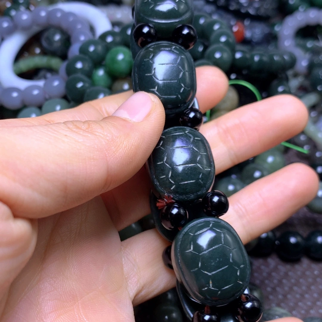 和田玉未镶嵌手链