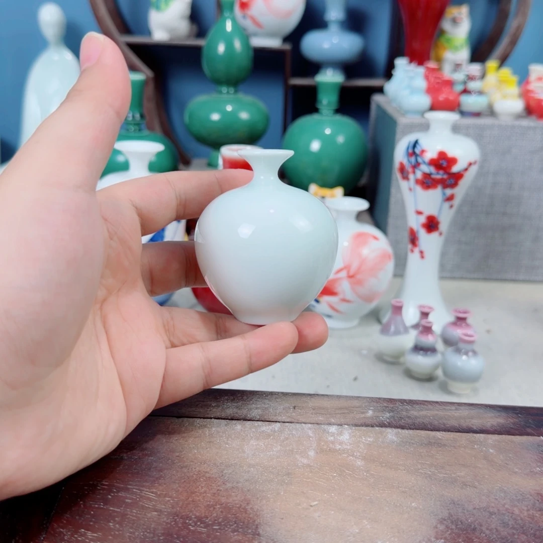 陶瓷手工小花器摆件