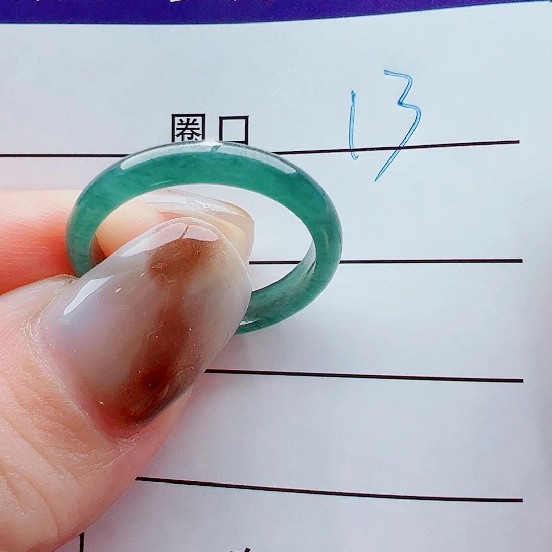 未镶嵌戒指翡翠戒圈