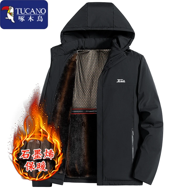 TUCANO/啄木鳥新款秋冬季中老年棉袄棉衣爸爸装休闲防寒加厚保暖