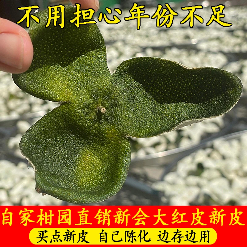 新会新陈皮2024年生晒干仓大红皮茶枝皮新会正宗陈皮新会新鲜陈皮