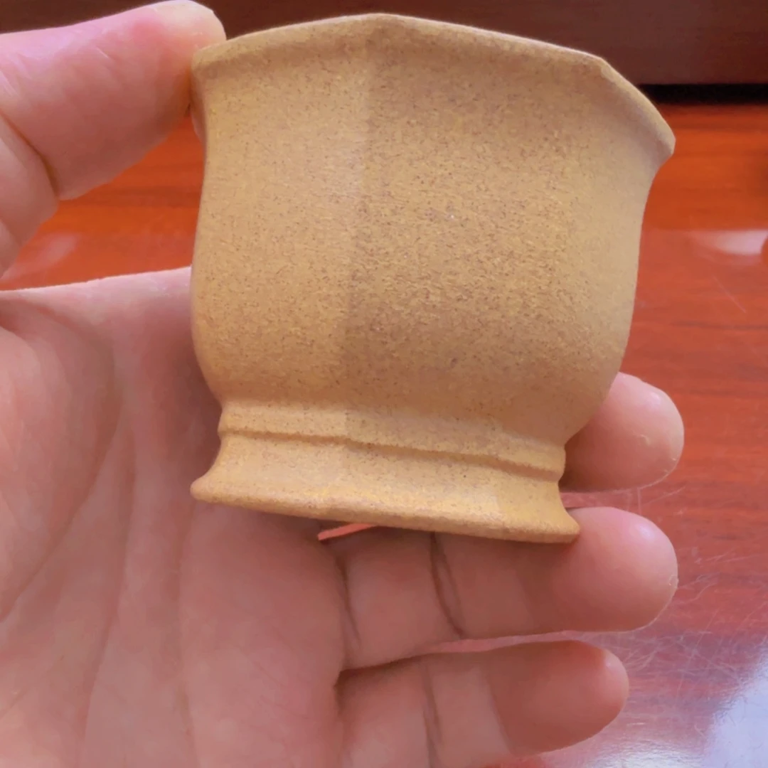 天***平茶壶紫砂老宕口黄金段半手八方杯