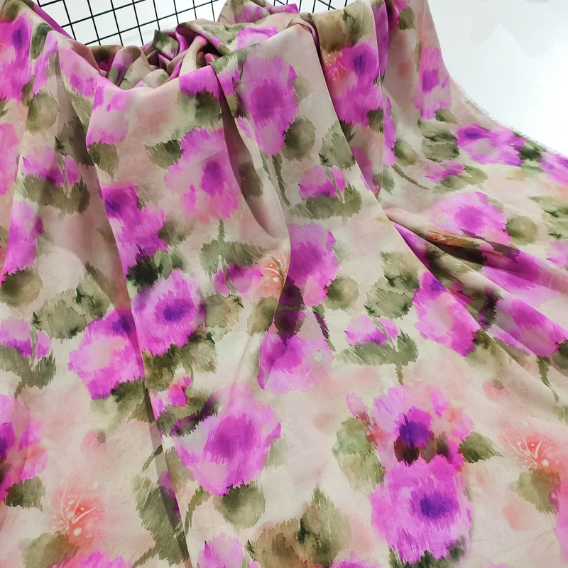 嘉丽 高档精细5D贡缎棉绸布料 夏季凉爽绵绸人造棉服装连衣裙面料