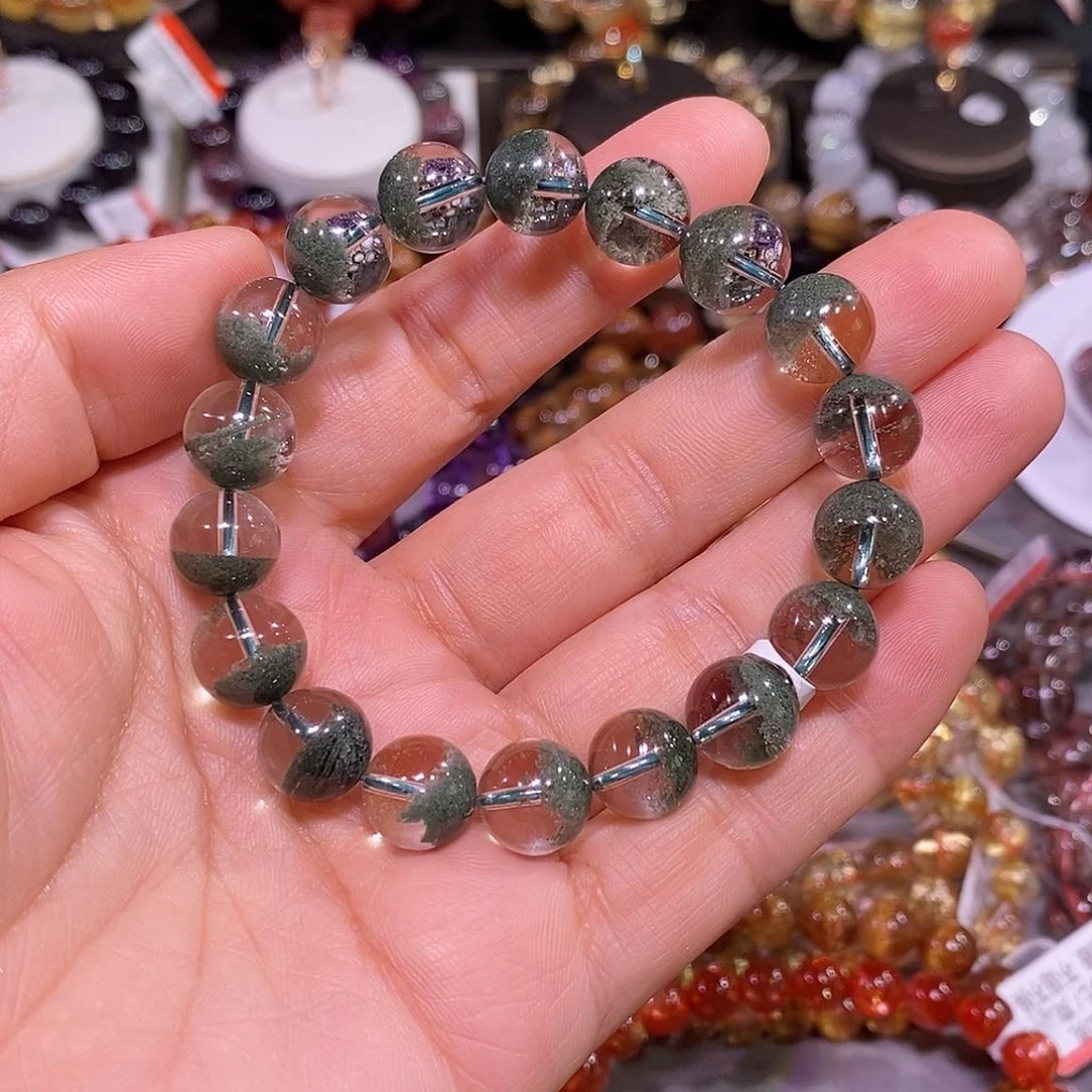 未镶嵌手链水晶绿幽灵10