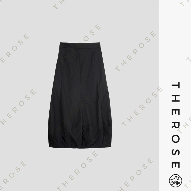 之柔【花苞裙】韩国进口超轻尼龙立裁中长裙舒适透气耐磨女士半身裙