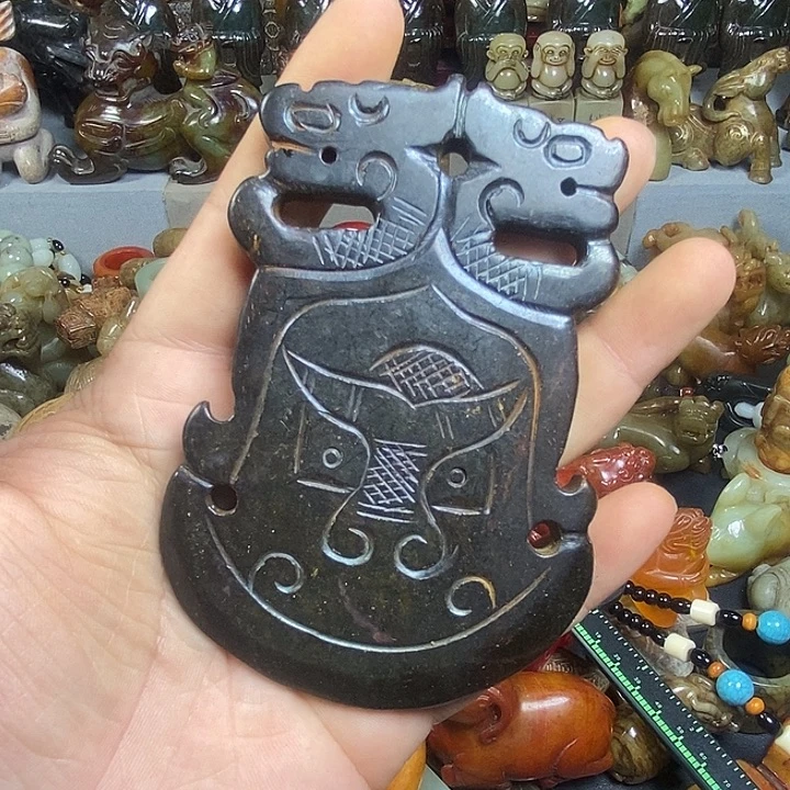 和田玉未镶嵌挂件