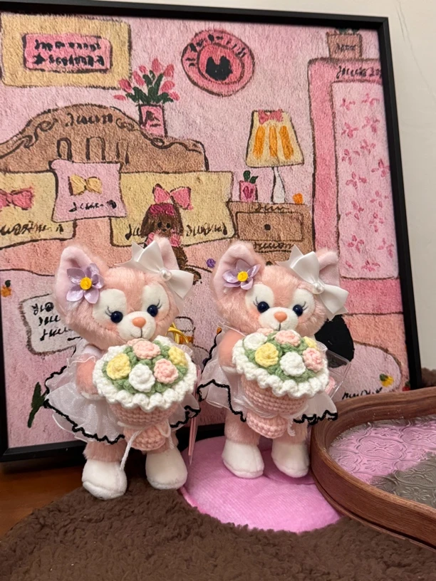 直播编号【039-120】噗噗家可爱女生包包挂件diy玩偶钥匙扣生日礼物