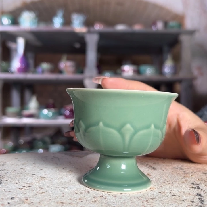 瓷片钧瓷茶器摆件杯子566