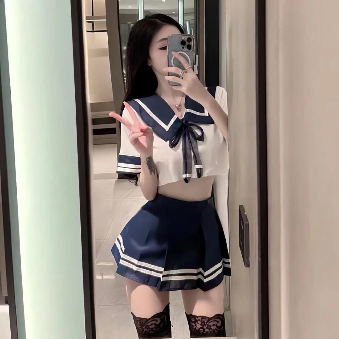 性感情趣内衣火辣学生套装jk制服诱惑水手服挑逗睡衣战袍