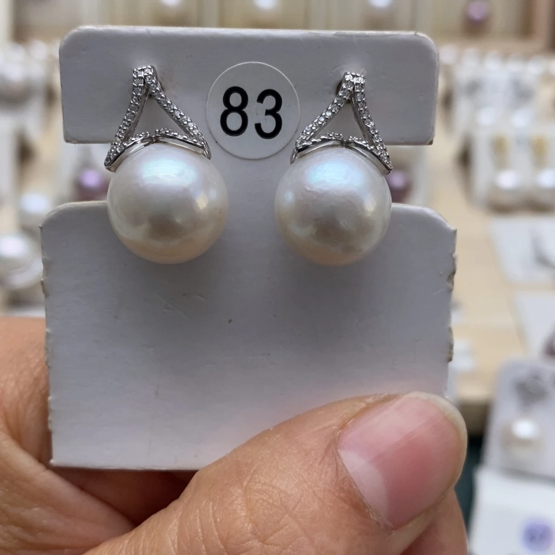 淡水珍珠银S925镶嵌颈饰