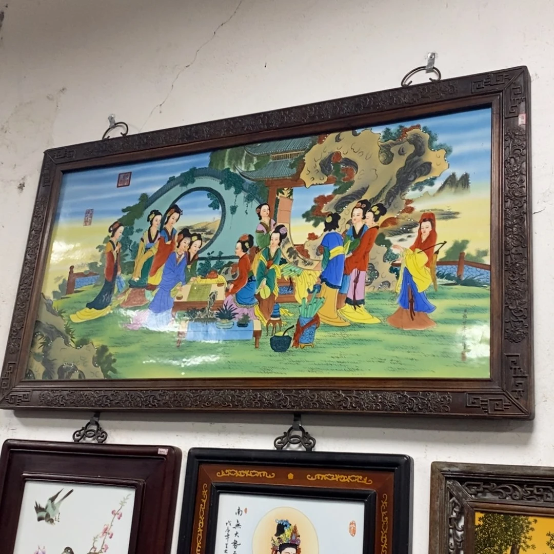 瓷123*68 景德镇瓷板画柴窑烧制